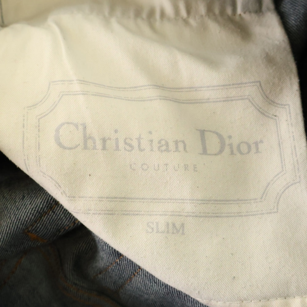 Christian Dior(クリスチャンディオール) Oblique Low Cotton Denim Pants 193DS10J226X オブリーク ローコットン デニムパンツ インディゴ ブルー