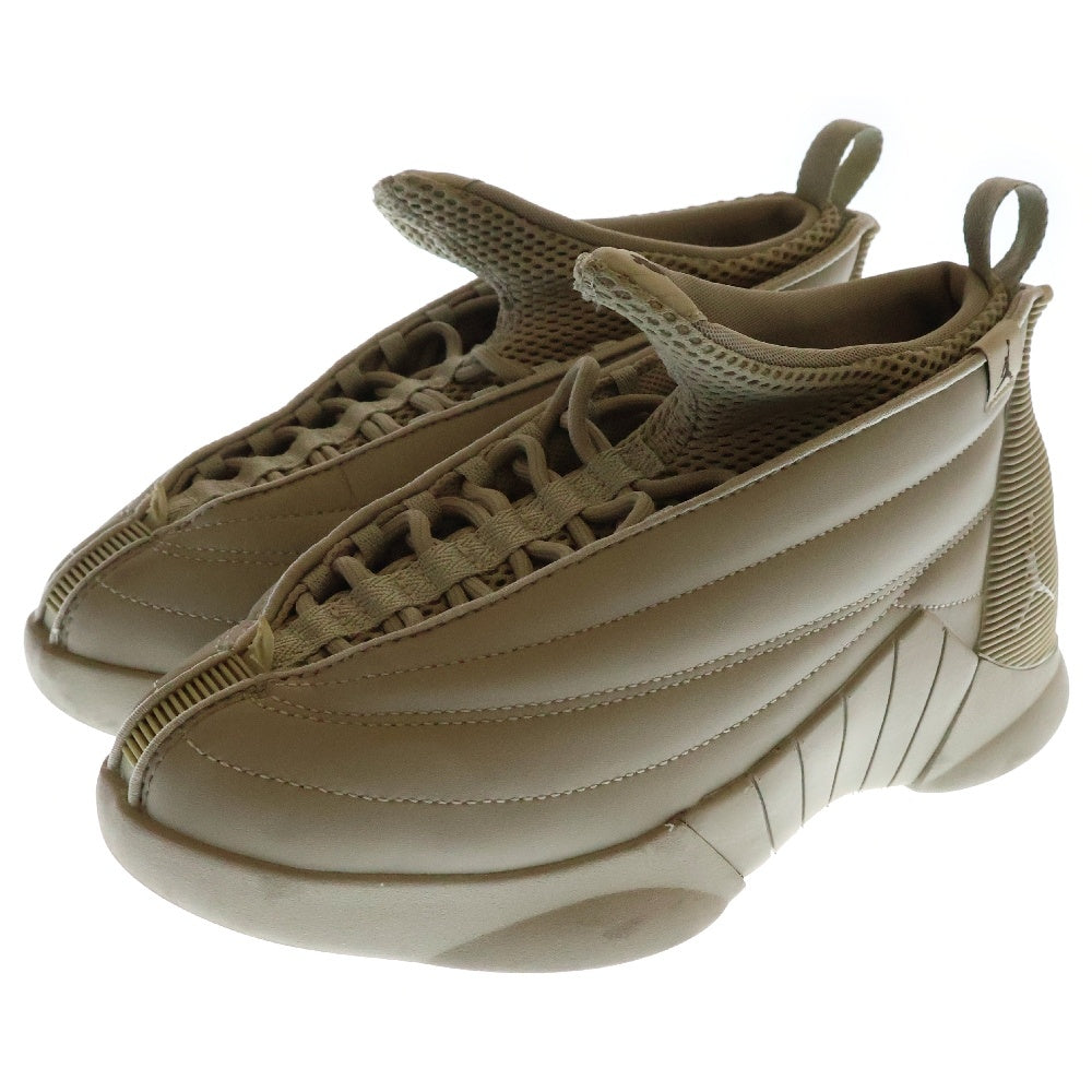 NIKE(ナイキ) ×Billie Eilish WMNS Air Jordan 15 SP DN2863-200 ビリーアイリッシュ ウィメンズ エアジョーダン15 ミドルカットスニーカー シューズ ベージュ US7.5/24.5cm