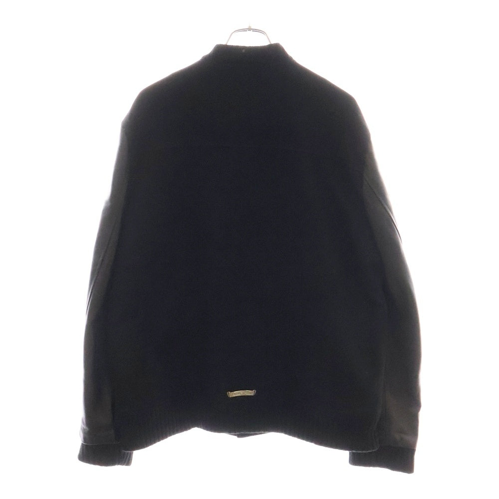 CHROME HEARTS(クロムハーツ) LETTERMAN JACKET クロスパッチ レターマン ジャケット スタジャン ブラック