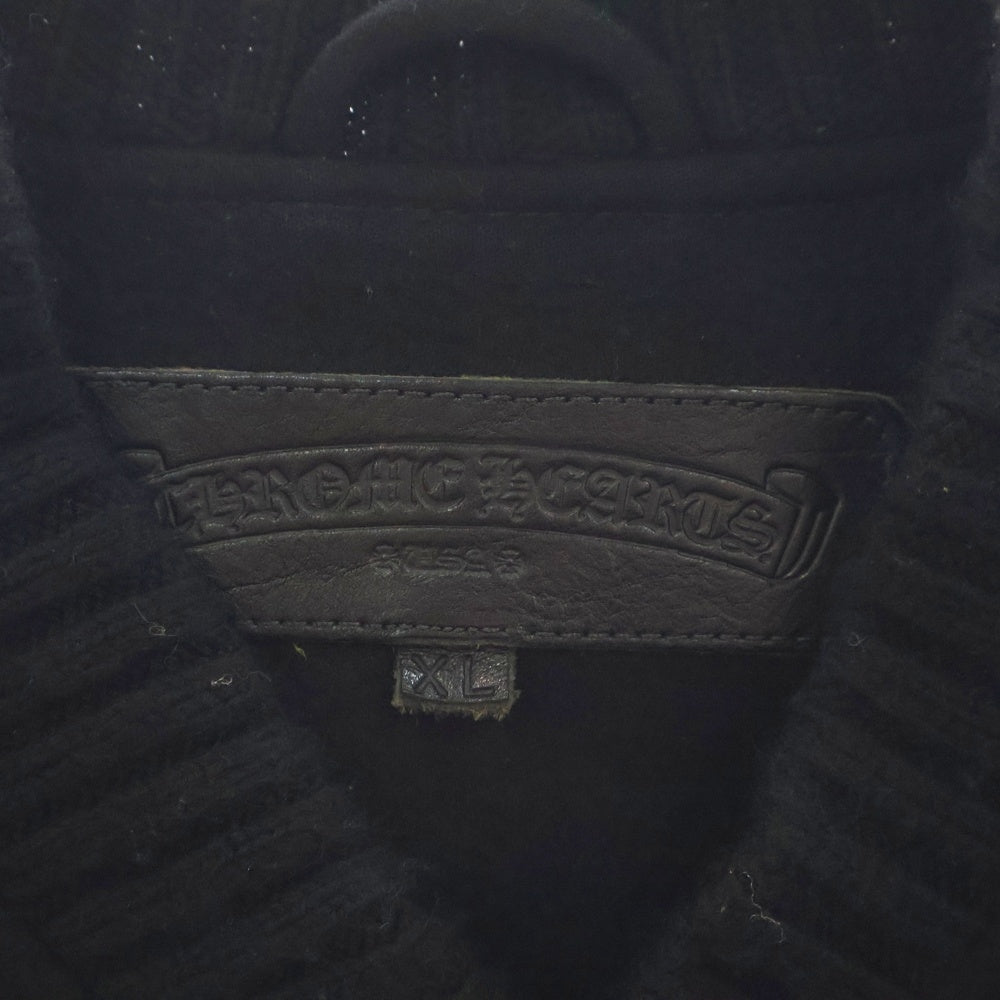CHROME HEARTS(クロムハーツ) LETTERMAN JACKET クロスパッチ レターマン ジャケット スタジャン ブラック