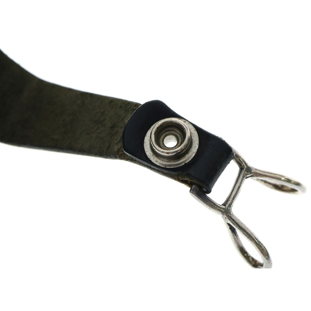 CHROME HEARTS(クロムハーツ) BELT LOOP フローラルボタンレザーベルトループ シルバー/ブラック