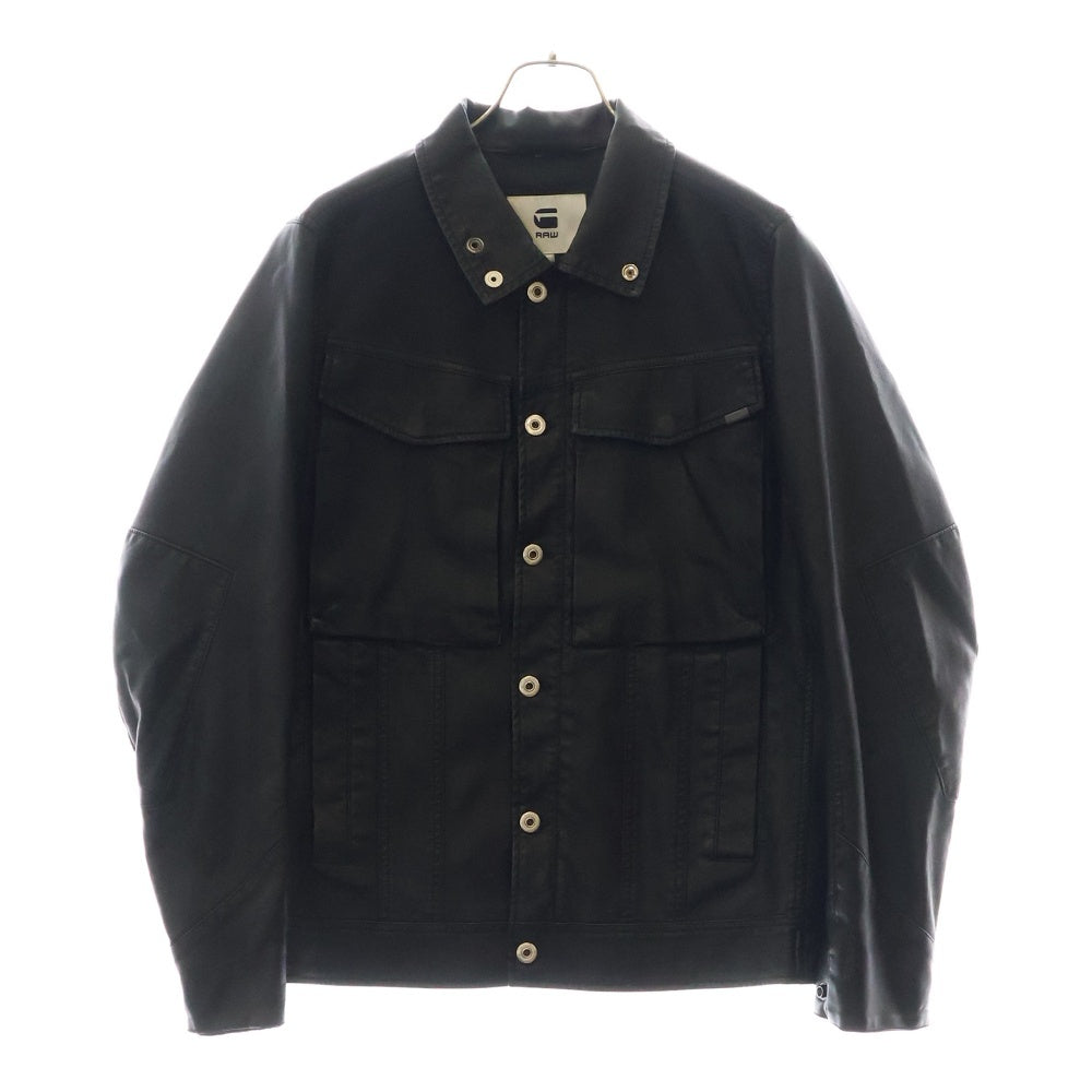 G-STAR RAW(ジースターロウ) エコレザー レザージャケット ブルゾン ブラック D12653-5335-990