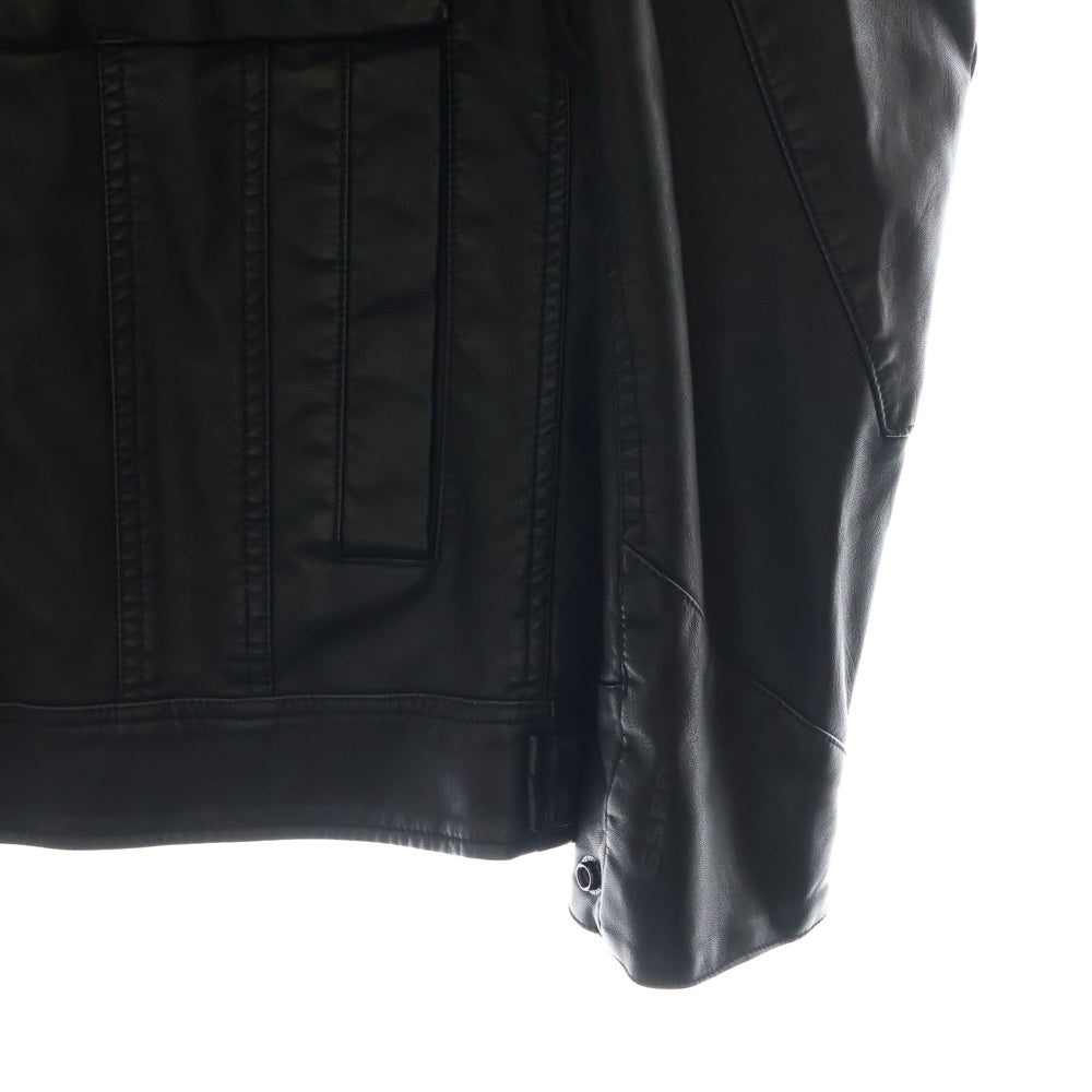 G-STAR RAW(ジースターロウ) エコレザー レザージャケット ブルゾン ブラック D12653-5335-990