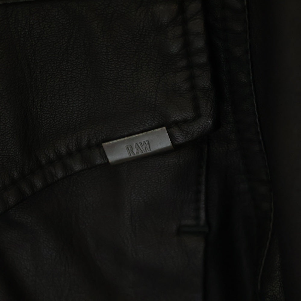 G-STAR RAW(ジースターロウ) エコレザー レザージャケット ブルゾン ブラック D12653-5335-990