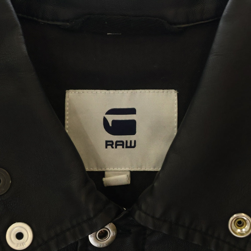 G-STAR RAW(ジースターロウ) エコレザー レザージャケット ブルゾン ブラック D12653-5335-990