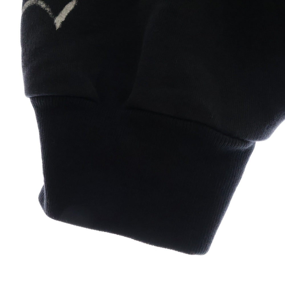 BALENCIAGA(バレンシアガ) 24SS DIY METAL OUTLINE HOODIE 739024 TPV04 メタルロゴ プリント プルオーバーパーカー フーディー ブラック