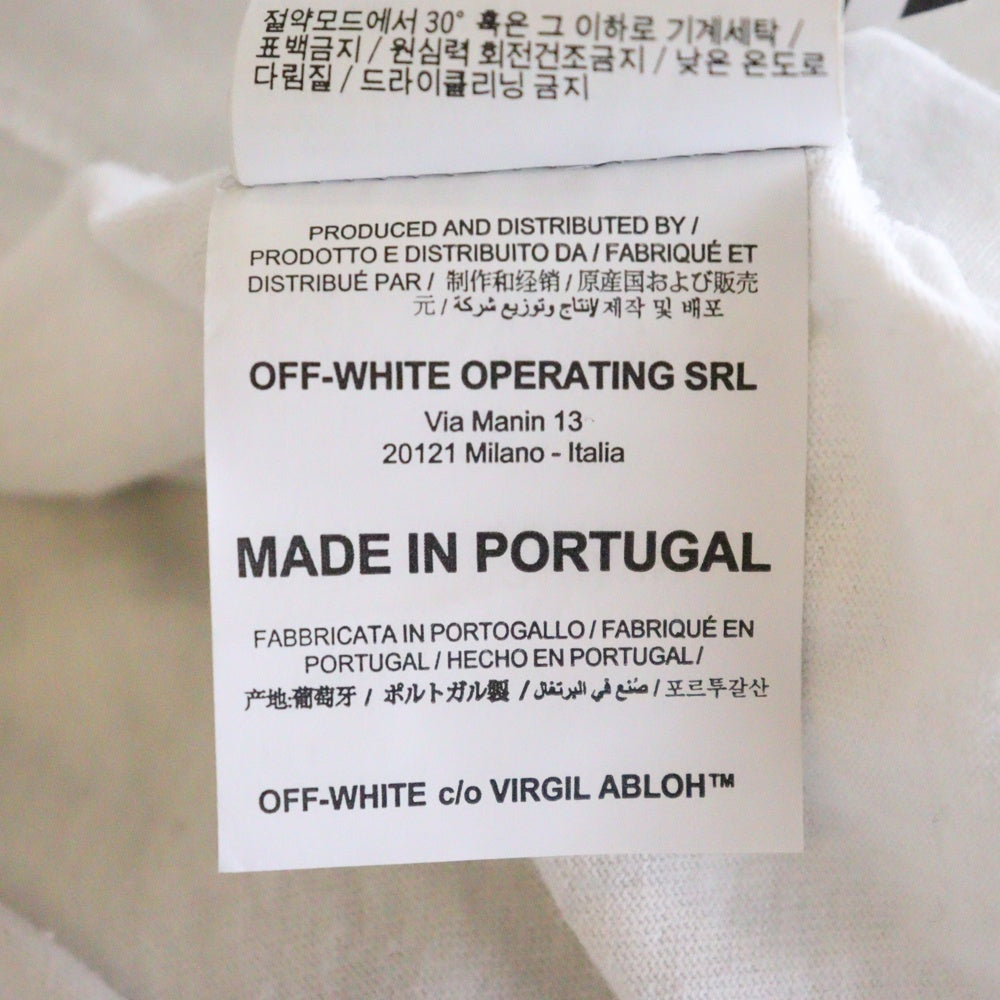 OFF-WHITE(オフホワイト) 20SS ARCH SHAPES OVER TEE OMAA038R20185006 アーチシェイプ 半袖Tシャツ カットソー ホワイト/グリーン