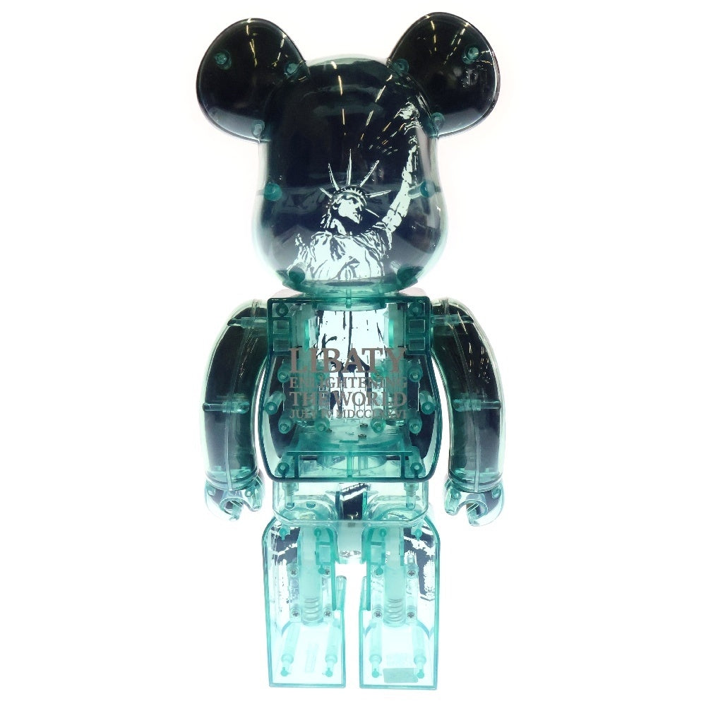MEDICOM TOY(メディコムトイ) BE@RBRICK EXHIBITION 23 400% ベアブリック 自由の女神 人形 フィギュア ブラック/ブルー