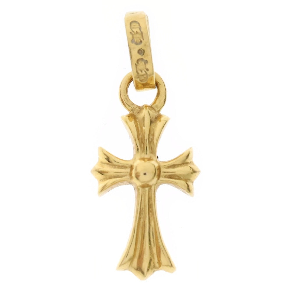 CHROME HEARTS(クロムハーツ) 22K CRS BBYFAT P/DIA ベイビーファットクロス PAVEダイヤ ペンダントトップ ゴールド BCA035