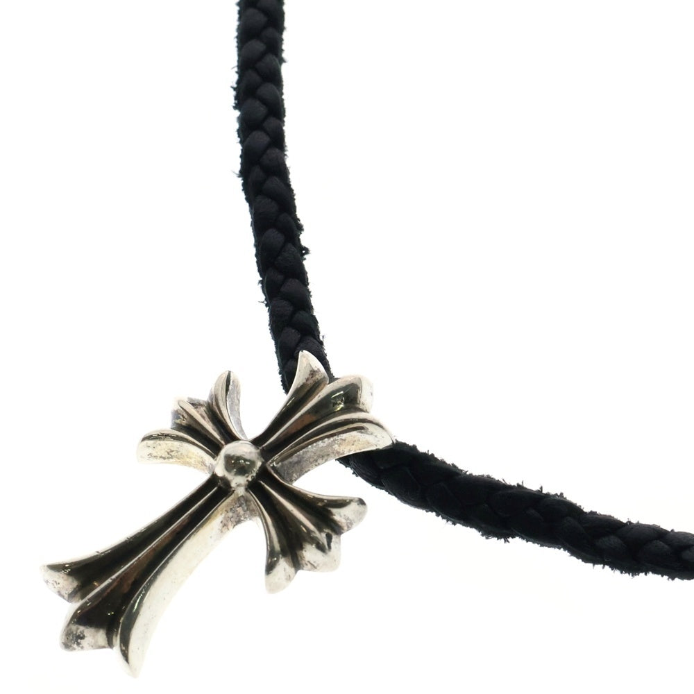CHROME HEARTS(クロムハーツ) CH CRS SMLスモールCHクロス BC ボロチップブレイド ネックレス シルバー BCA220
