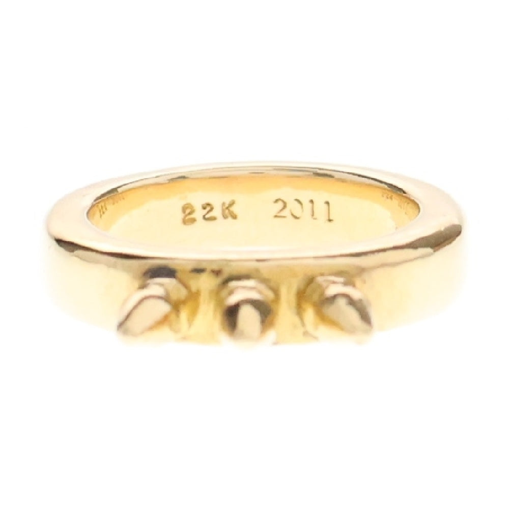 CHROME HEARTS(クロムハーツ) 22K BBY BLL 3SPKS ベビーベル 3スパイク ゴールドリング