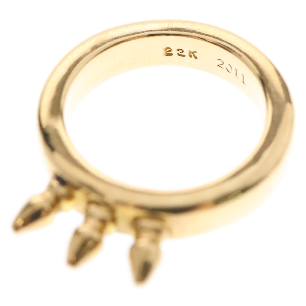 CHROME HEARTS(クロムハーツ) 22K BBY BLL 3SPKS ベビーベル 3スパイク ゴールドリング
