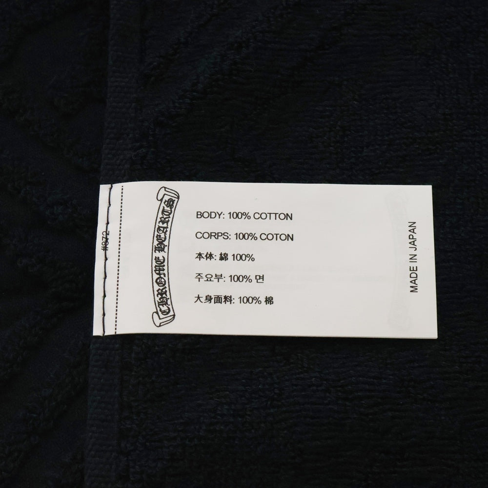 CHROME HEARTS(クロムハーツ) HAND TOWEL 総柄 コットン ハンドタオル 小物 ブラック