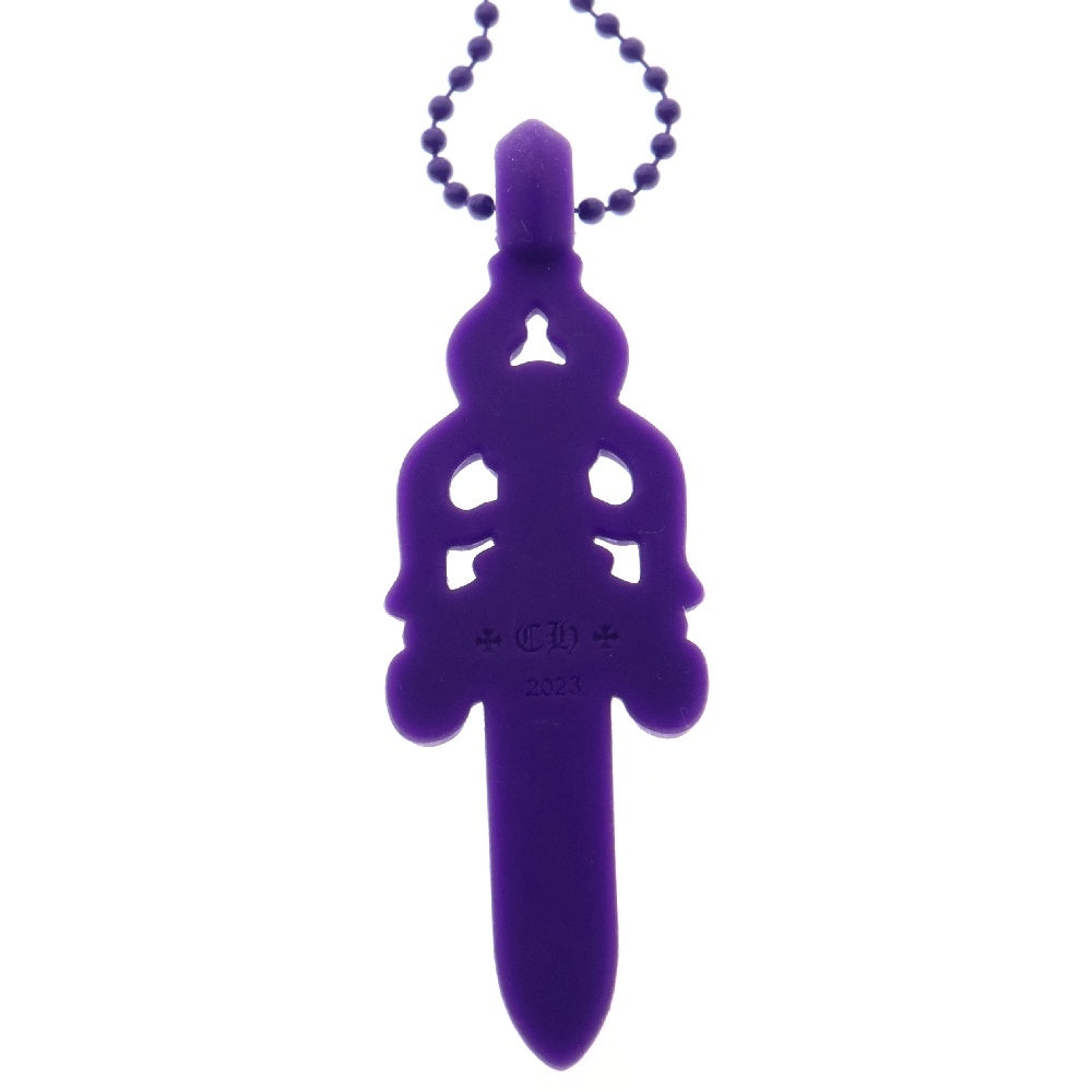 CHROME HEARTS(クロムハーツ) RUBBER LARGE DAGGER ラバーラージダガーラバーネックレス パープル