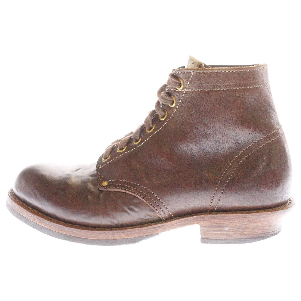 VISVIM(ヴィスヴィム) 23AW 0123202002016 BRIGADIER BOOTS-FOLK ブリガディア レザー ブーツ ブラウン