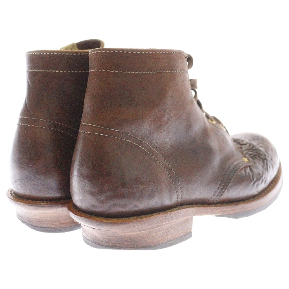 VISVIM(ヴィスヴィム) 23AW 0123202002016 BRIGADIER BOOTS-FOLK ブリガディア レザー ブーツ ブラウン