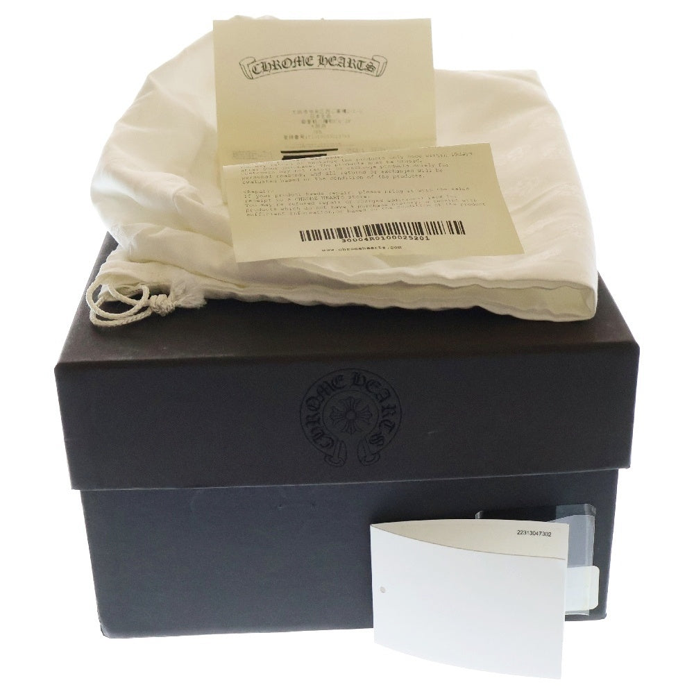 CHROME HEARTS(クロムハーツ) DAGGER SLIP ON V2 ダガー ハラコスリッポン ローカットスニーカー ブラック/レッド 国内インボイス付き