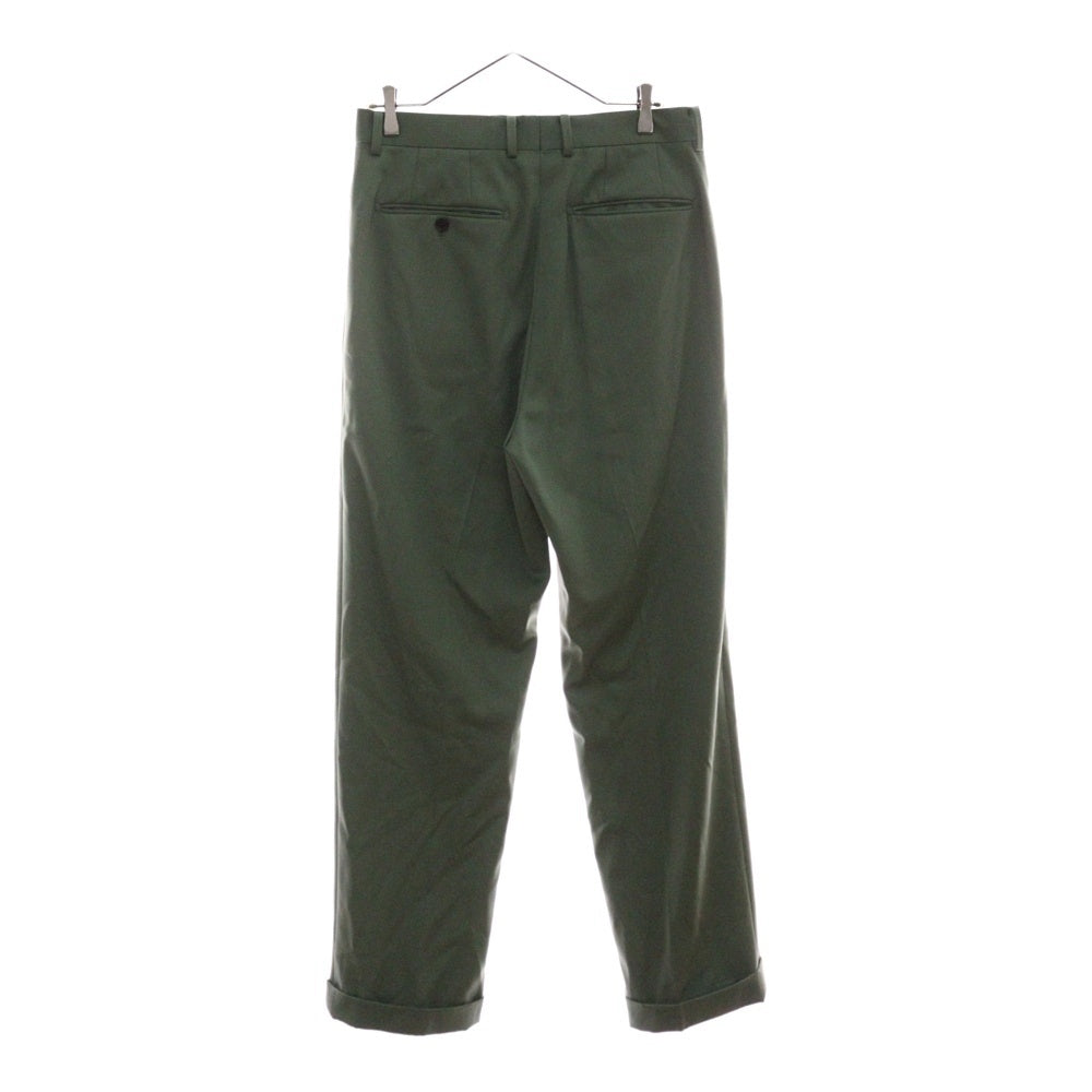 WACKO MARIA(ワコマリア) 24SS PLEATED TROUSERS -TYPE 2 プリーツ スラックス パンツ カーキ 24SS-WMP-TR05