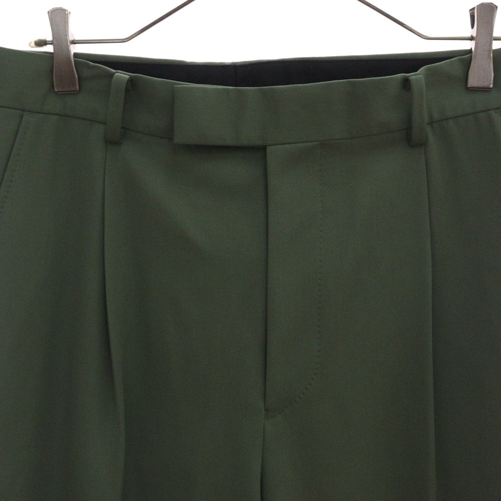 WACKO MARIA(ワコマリア) 24SS PLEATED TROUSERS -TYPE 2 プリーツ スラックス パンツ カーキ 24SS-WMP-TR05