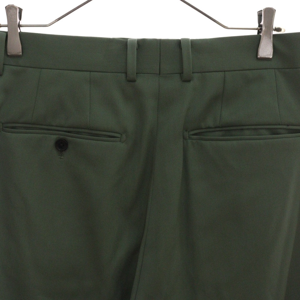 WACKO MARIA(ワコマリア) 24SS PLEATED TROUSERS -TYPE 2 プリーツ スラックス パンツ カーキ 24SS-WMP-TR05