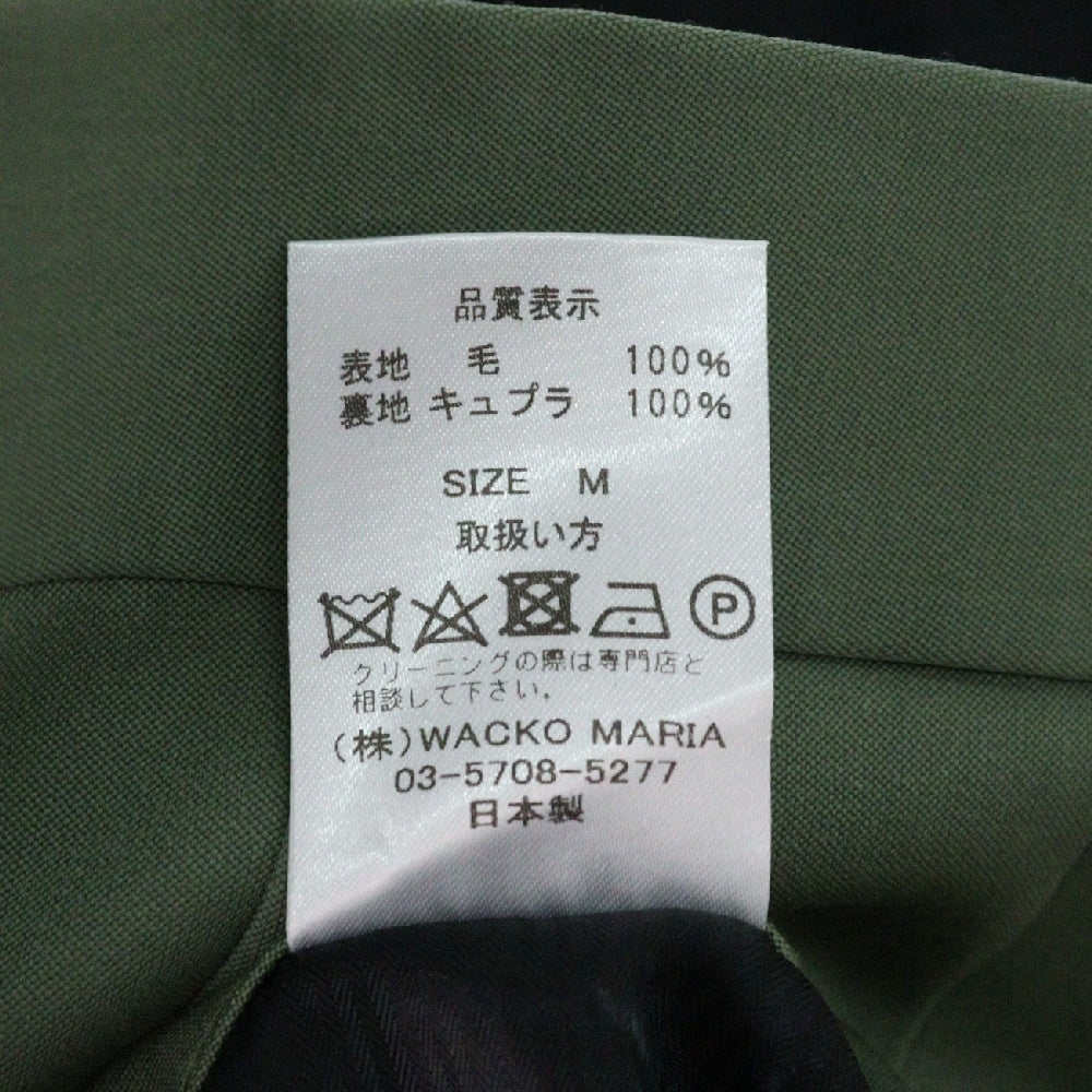 WACKO MARIA(ワコマリア) 24SS PLEATED TROUSERS -TYPE 2 プリーツ スラックス パンツ カーキ 24SS-WMP-TR05