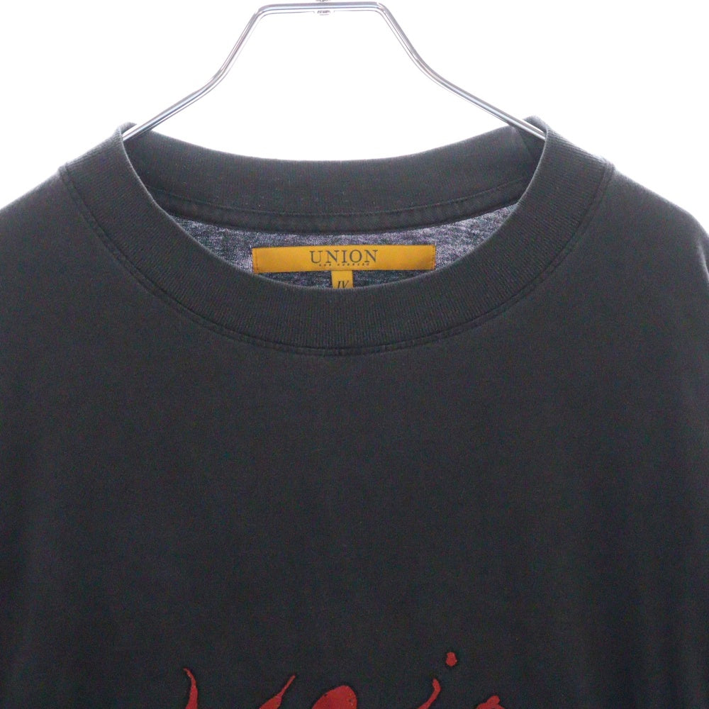 UNION(ユニオン) 22AW PROXIMAL LS TEE 両面プリント ロングスリーブ Tシャツ グレー