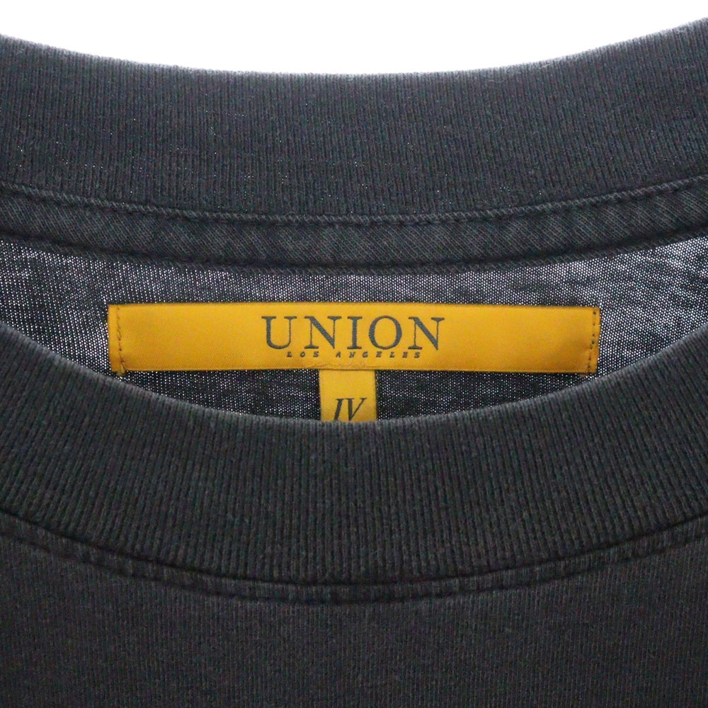 UNION(ユニオン) 22AW PROXIMAL LS TEE 両面プリント ロングスリーブ Tシャツ グレー