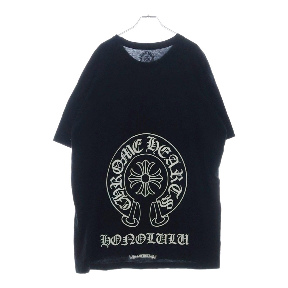 CHROME HEARTS(クロムハーツ) Honolulu Back CH Plus Tee ホノルルバックCHプラス半袖Tシャツ ブラック
