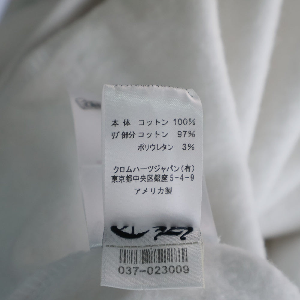 CHROME HEARTS(クロムハーツ) Horseshoe L/S Sweatshirt ホースシュープリント 袖フローラル スウェットトレーナー ホワイト