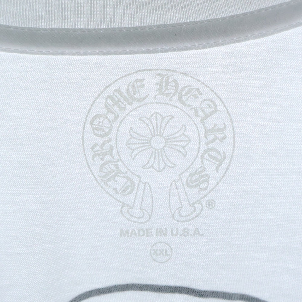 CHROME HEARTS(クロムハーツ) Horseshoe S/S Tee ホースシューロゴ半袖Tシャツ ホワイト