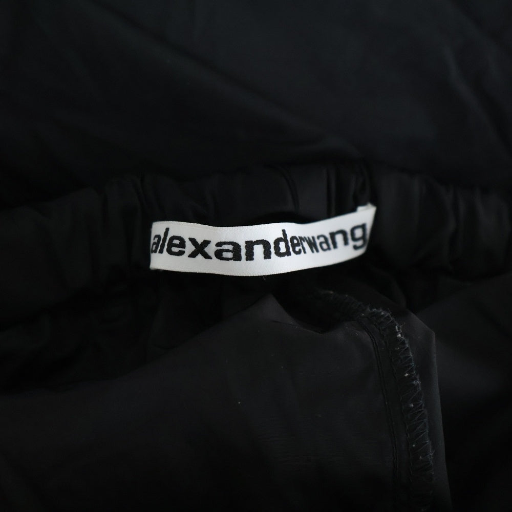 ALEXANDER WANG(アレキサンダーワン) ロゴタグ付きテーパードナイロンパンツ UWC1244092 ブラック