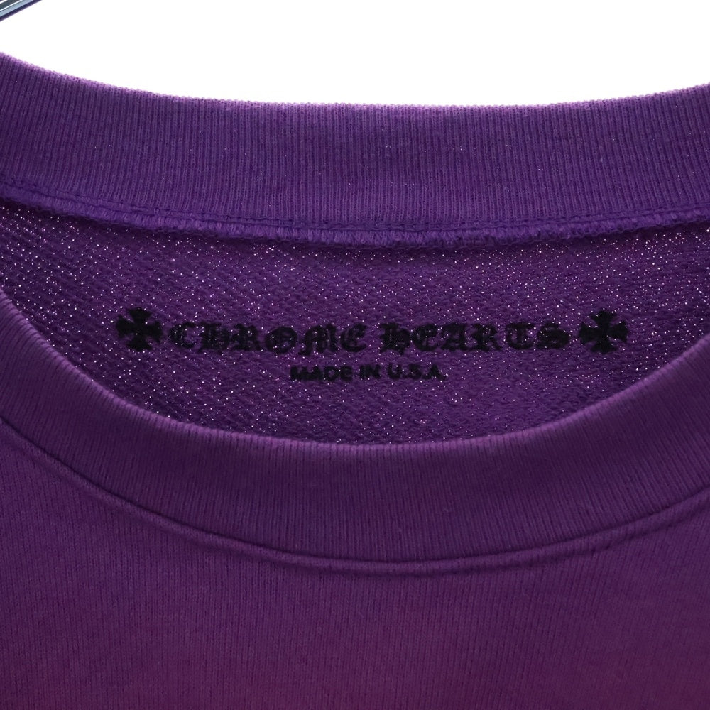 CHROME HEARTS(クロムハーツ) PPO IWANT MORE NOT LESS HD PLVR MATTY BOY プリント スウェットトレーナー パープル