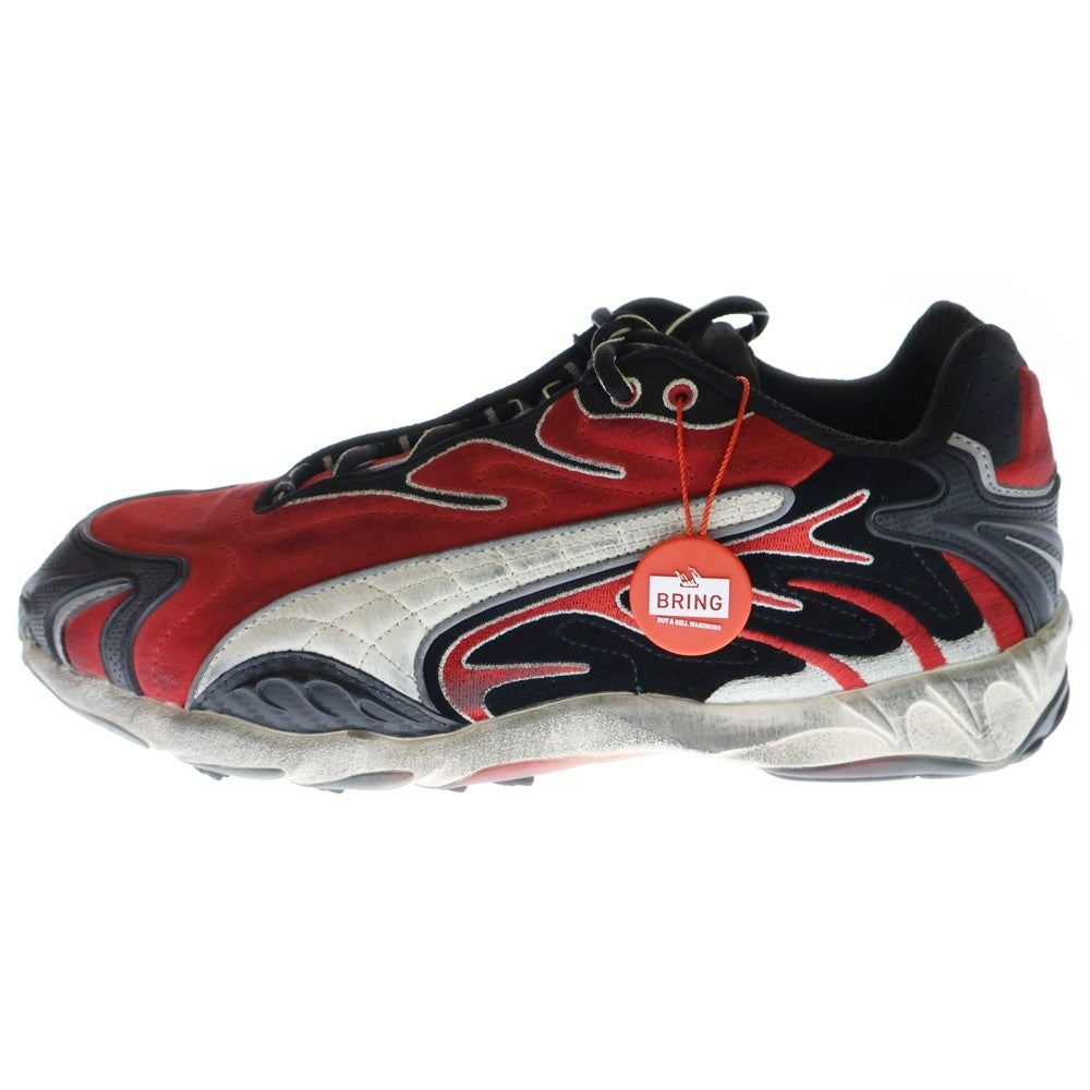 PUMA(プーマ) × A$AP ROCKY INHALE DISTRESSED PUMA BLACK-POP RED エイサップロッキー インヘイル ディストレスト ローカットスニーカー レッド 402453