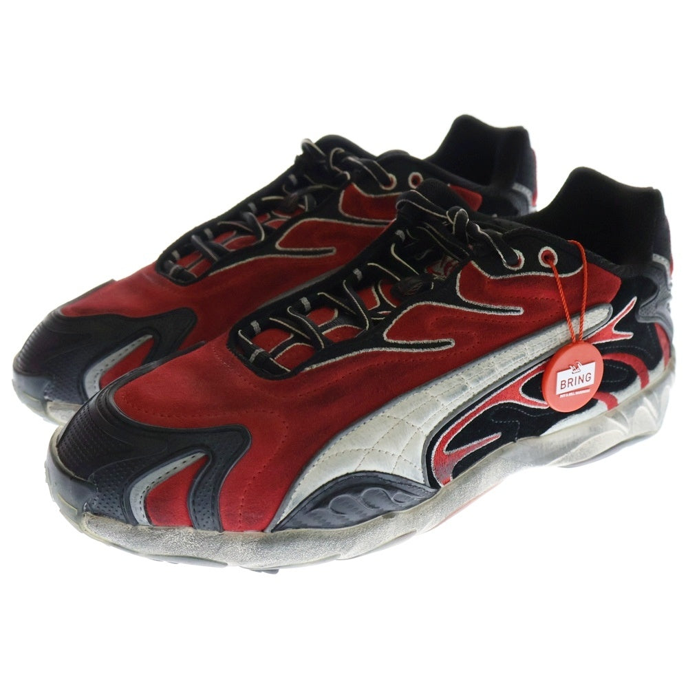 PUMA(プーマ) × A$AP ROCKY INHALE DISTRESSED PUMA BLACK-POP RED エイサップロッキー インヘイル ディストレスト ローカットスニーカー レッド 402453