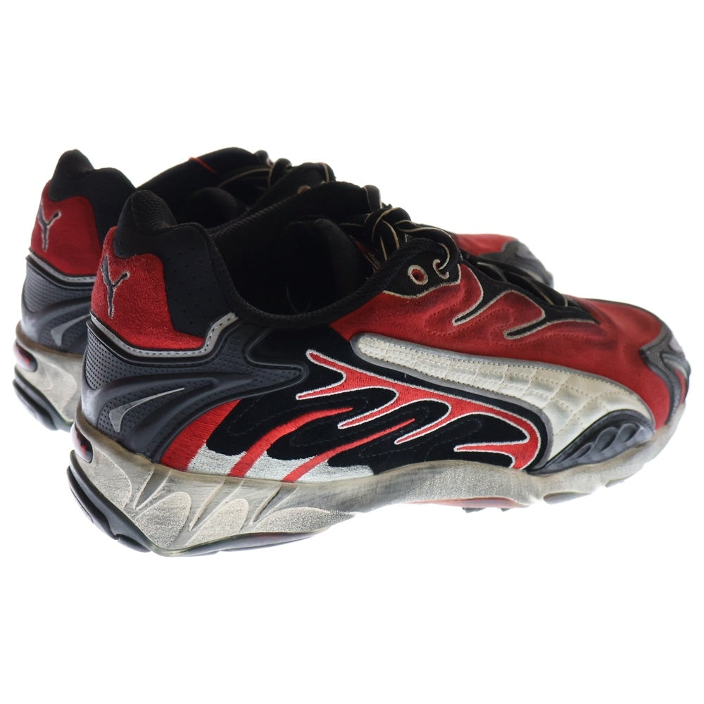 PUMA(プーマ) × A$AP ROCKY INHALE DISTRESSED PUMA BLACK-POP RED エイサップロッキー インヘイル ディストレスト ローカットスニーカー レッド 402453