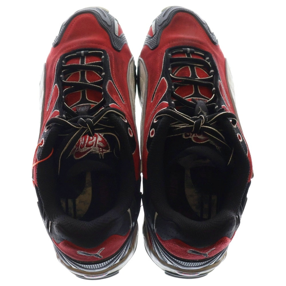 PUMA(プーマ) × A$AP ROCKY INHALE DISTRESSED PUMA BLACK-POP RED エイサップロッキー インヘイル ディストレスト ローカットスニーカー レッド 402453