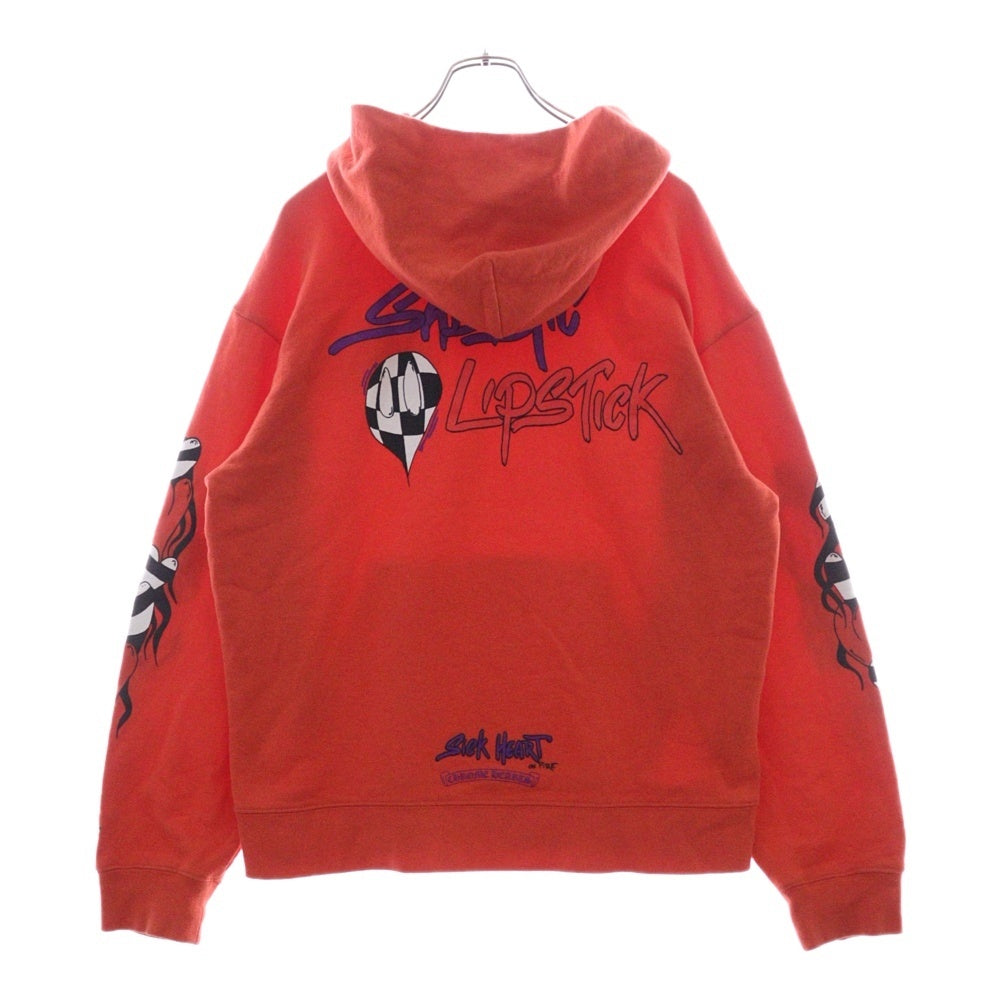 CHROME HEARTS(クロムハーツ) ×MATTY BOY SWTSHRT PPO U HD PLVR MATTY RED マッティボーイチョンパープリテンスプルオーバーフーディ パーカー レッド
