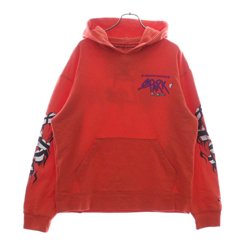 CHROME HEARTS(クロムハーツ) ×MATTY BOY SWTSHRT PPO U HD PLVR MATTY RED マッティボーイチョンパープリテンスプルオーバーフーディ パーカー レッド