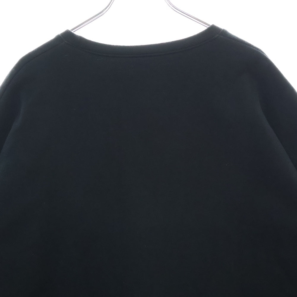 CHROME HEARTS(クロムハーツ) SWTSHRT PLVR ネックロゴプリント クルーネックスウェット トレーナー ブラック