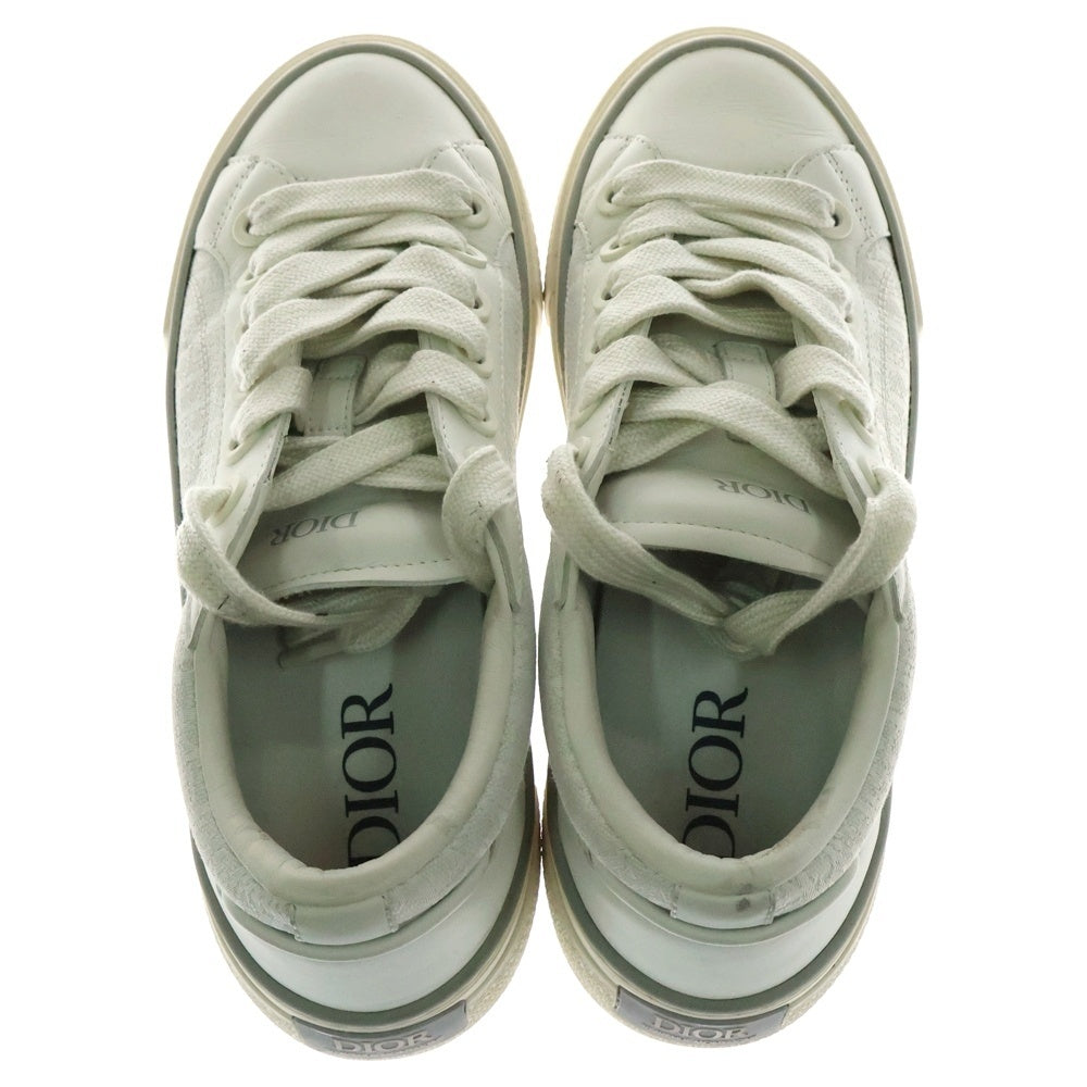 DIOR(ディオール) B33 CALF OBLIQUE 3SN303ZYS06842 グレインドカーフスキン オブリーク ローカットスニーカー ホワイト