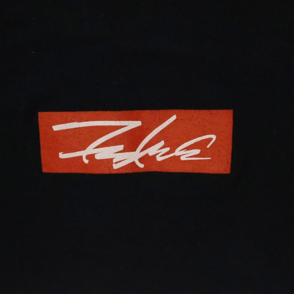 FUTURA LABORATORIES(フューチュラ・ラボラトリーズ) エイリアン プリント クルーネック長袖Tシャツ ロングスリーブ ロンT ブラック