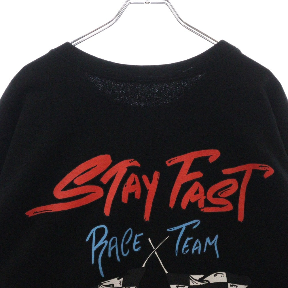 CHROME HEARTS(クロムハーツ) PPO STAY FAST RACE TEAM SWTSHRT MATTY BOY ステイファストプリントクルーネックスウェット トレーナー ブラック
