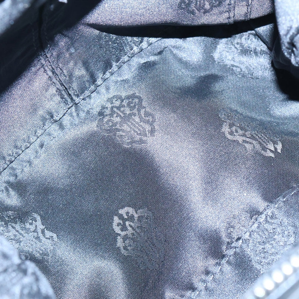 CHROME HEARTS(クロムハーツ) COSMETIC POUCH CHプラスパッチ ダガージップ レザーポーチ コスメポーチ ブラック