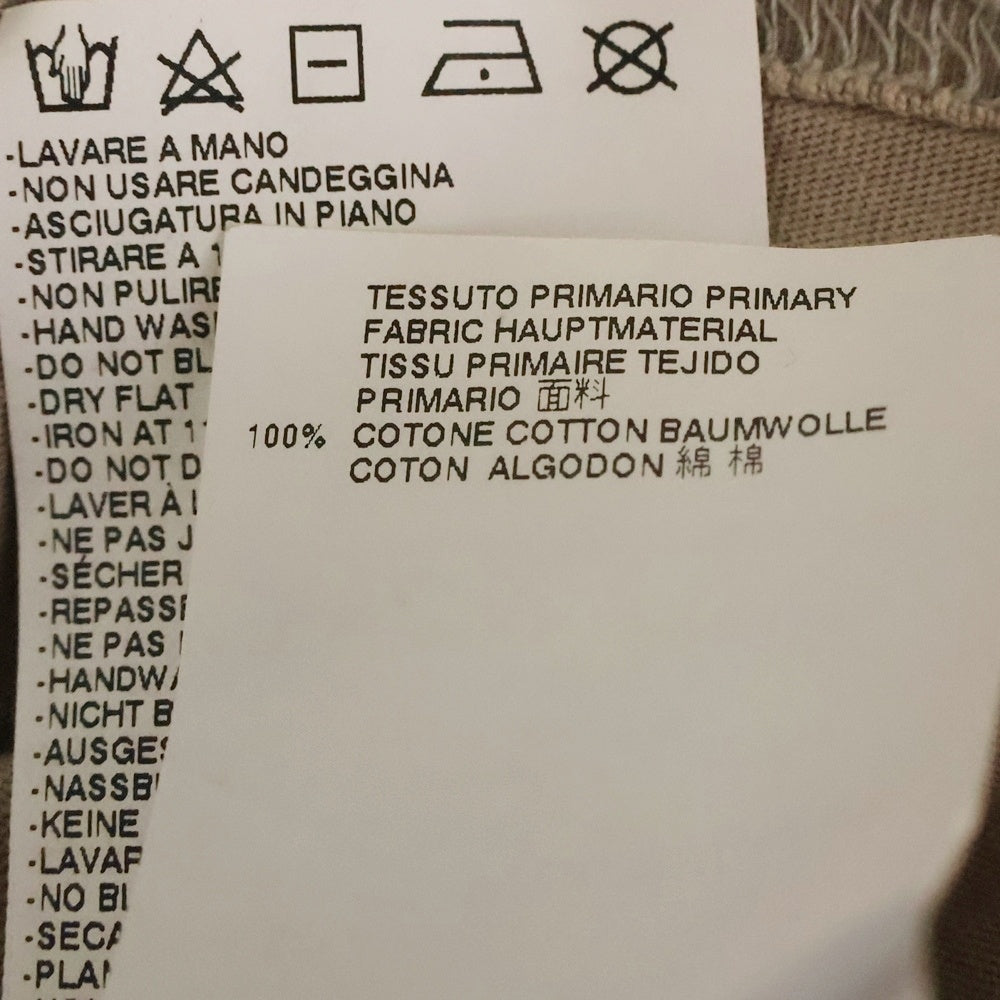 Maison Margiela(メゾンマルジェラ) 15SS コットンクルーネック半袖Tシャツ ベージュ S30GC0504
