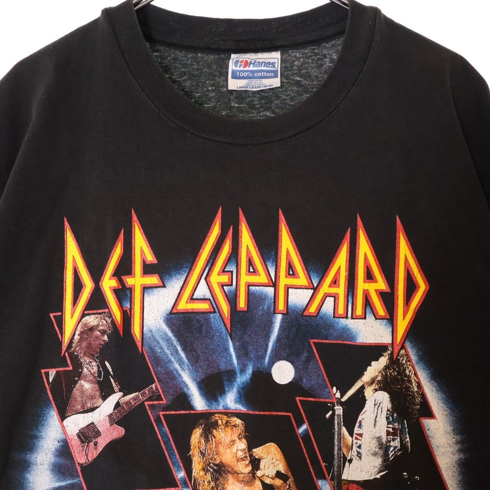 VINTAGE(ヴィンテージ) 90s DEF LEPPARD 1992 THE 7DAY WEEKEND デフレパード Tシャツ 半袖カットソー ブラック