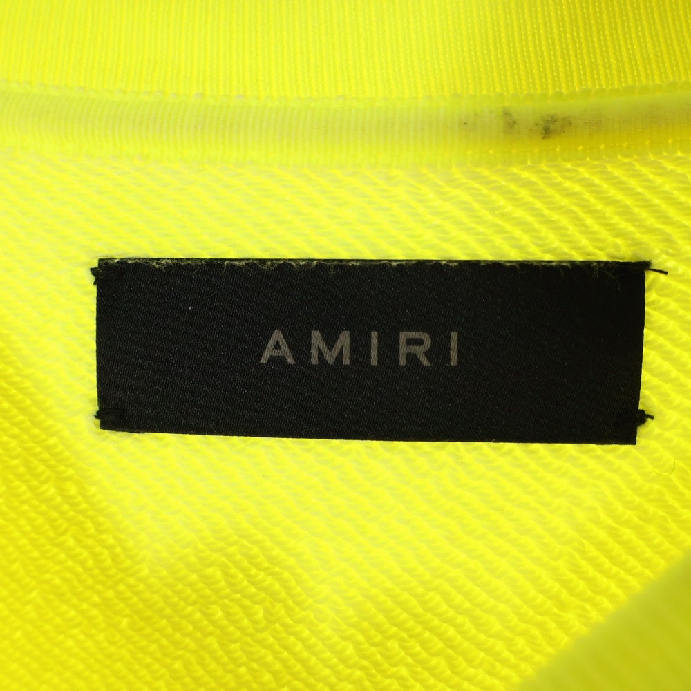 AMIRI(アミリ) コットンクルーネック ロゴプリント スウェットトレーナー イエロー SR3GU0004SMRSTH0