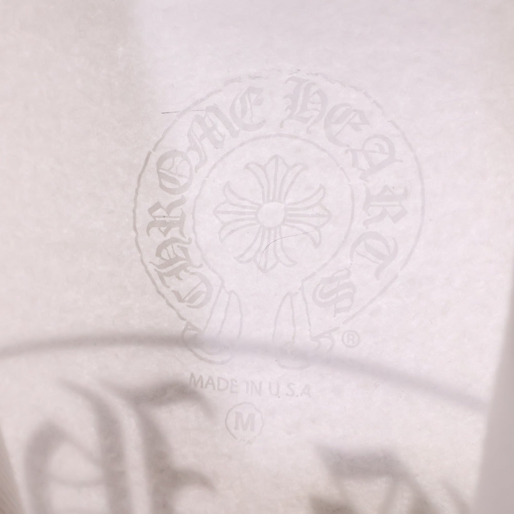 CHROME HEARTS(クロムハーツ) WTSHRT PLVR バックホースシューフローラルクロスプルオーバーパーカー ホワイト