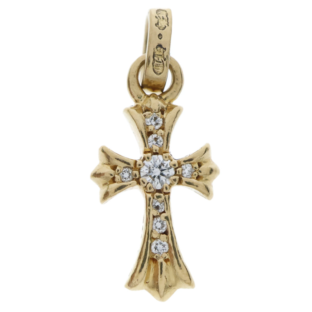 CHROME HEARTS(クロムハーツ) 22K CRS BBYFAT P/DIA ベイビーファットクロス PAVEダイヤ ペンダントトップ ゴールド BCA035