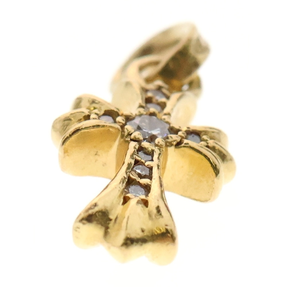 CHROME HEARTS(クロムハーツ) 22K CRS BBYFAT P/DIA ベイビーファットクロス PAVEダイヤ ペンダントトップ ゴールド BCA035