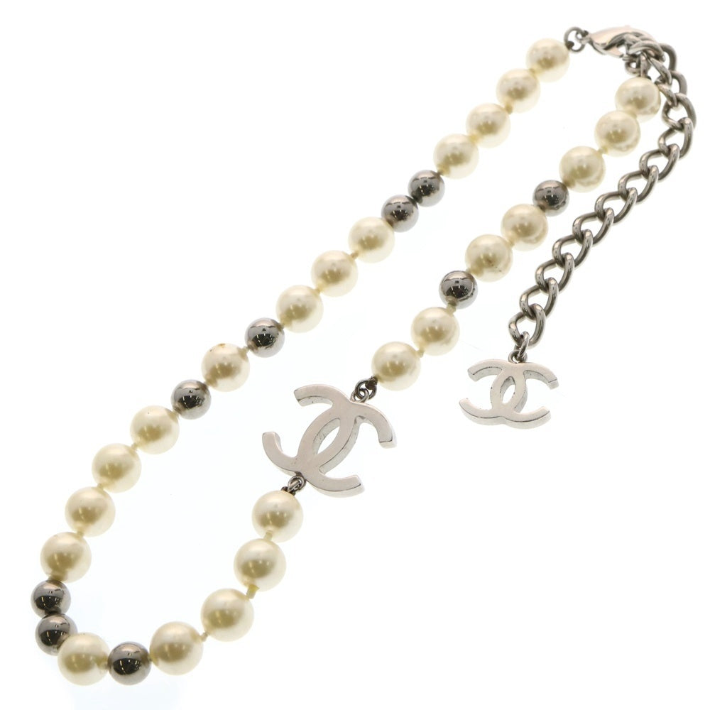 CHANEL(シャネル) ココマーク パールネックレス シルバー
